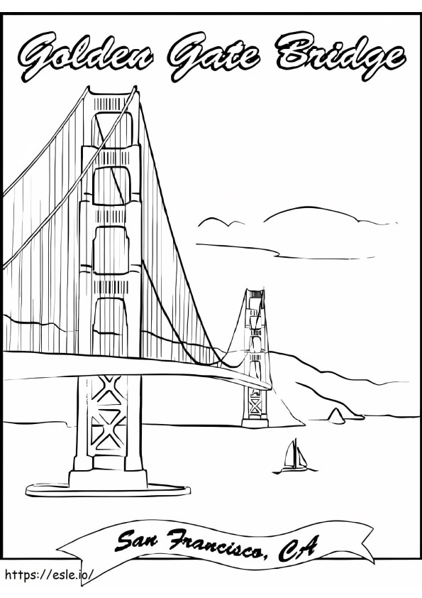 Pont du Golden Gate imprimable