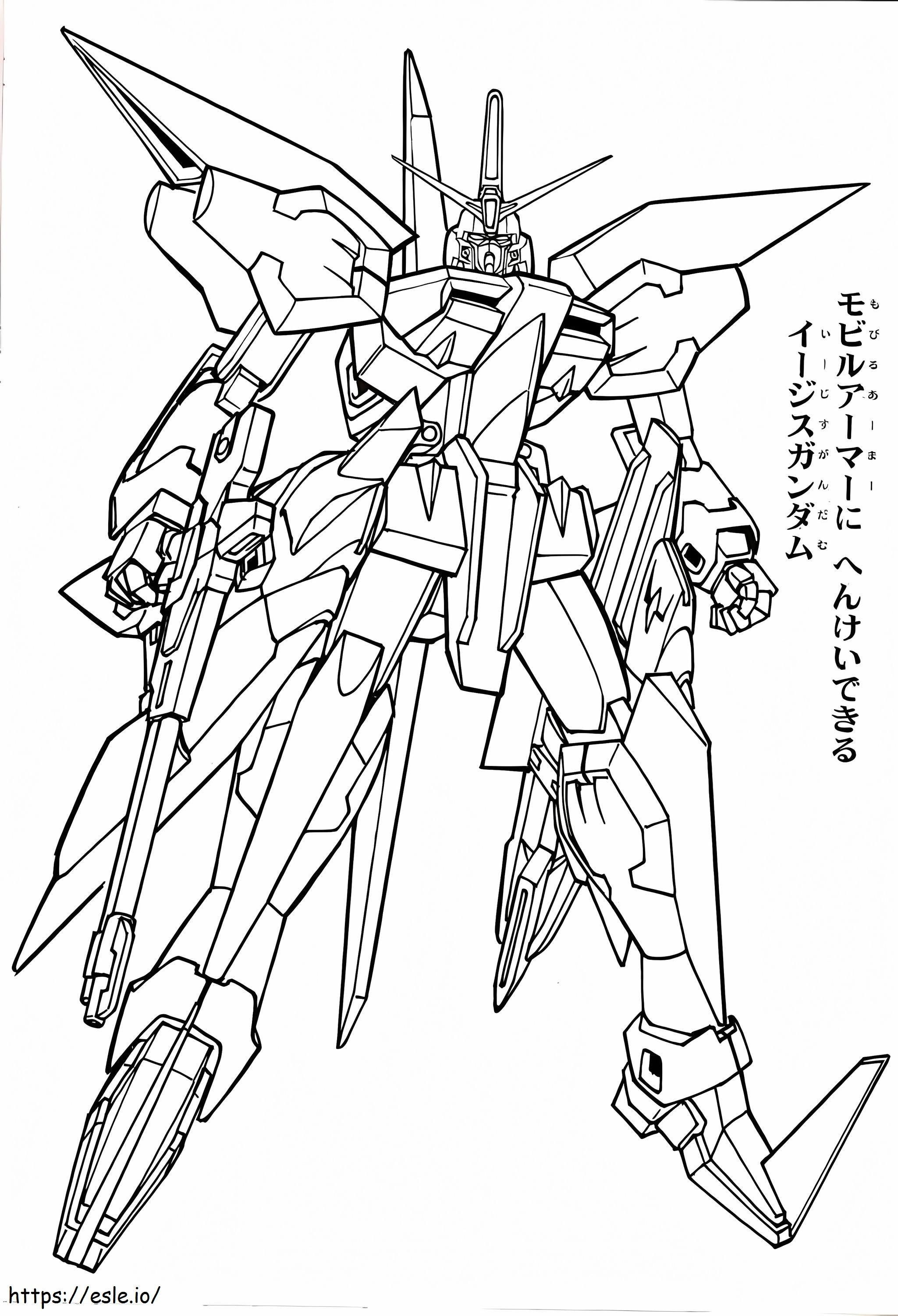 Gundam 2 kleurplaat kleurplaat