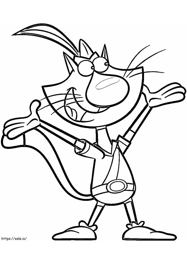Nature Cat 5 coloring page