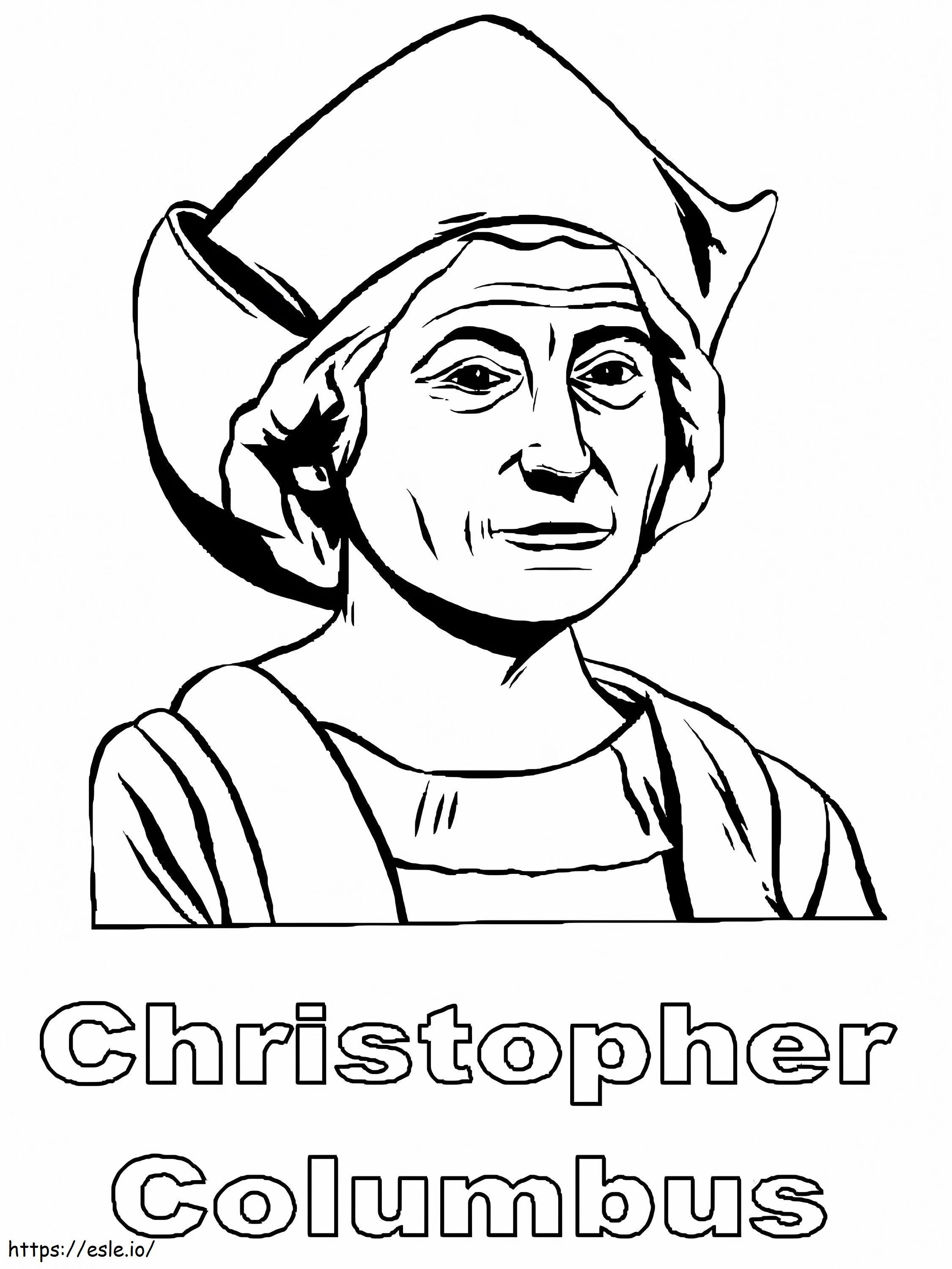 Christopher Columbus 15 coloring page