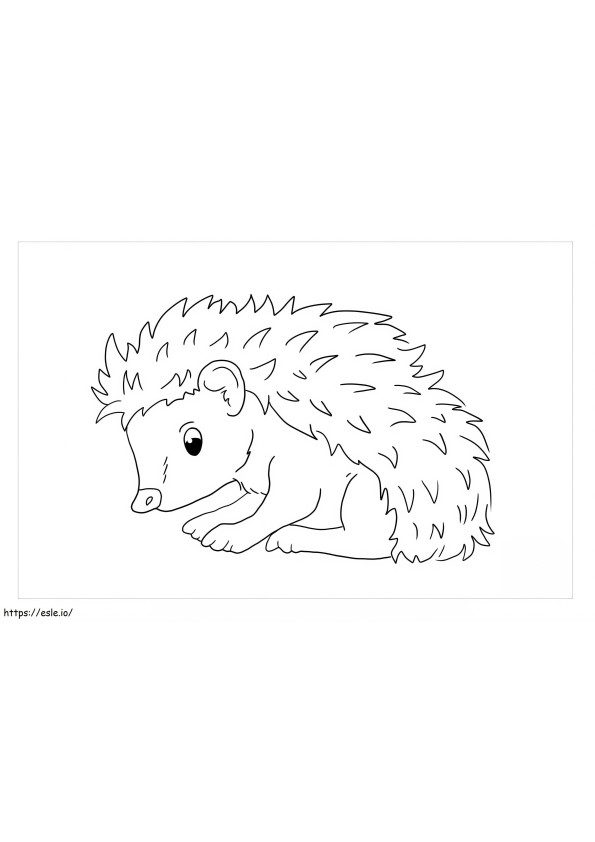 Perfect Hedgehog coloring page