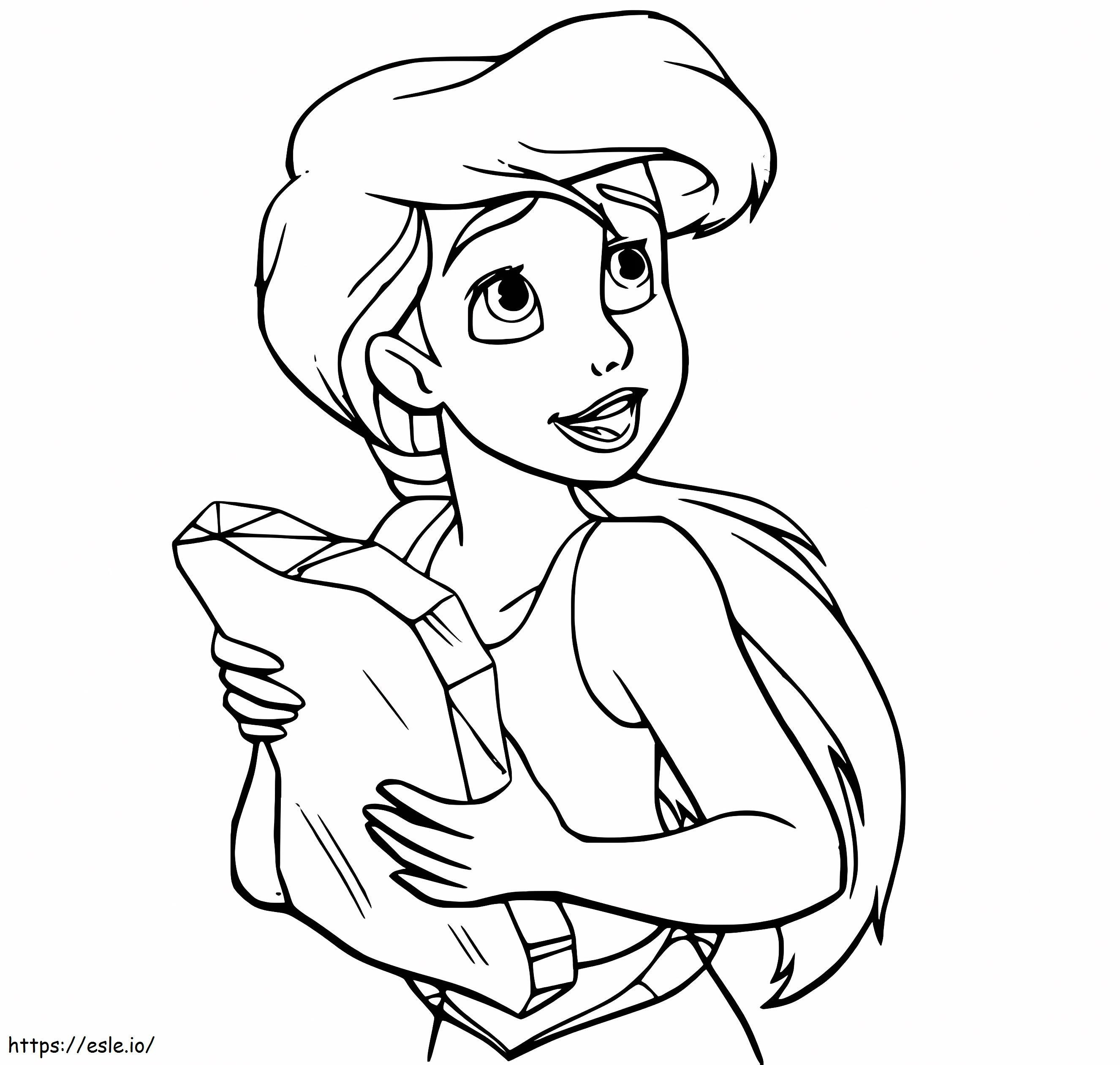 Beautiful Little Ariel coloring page