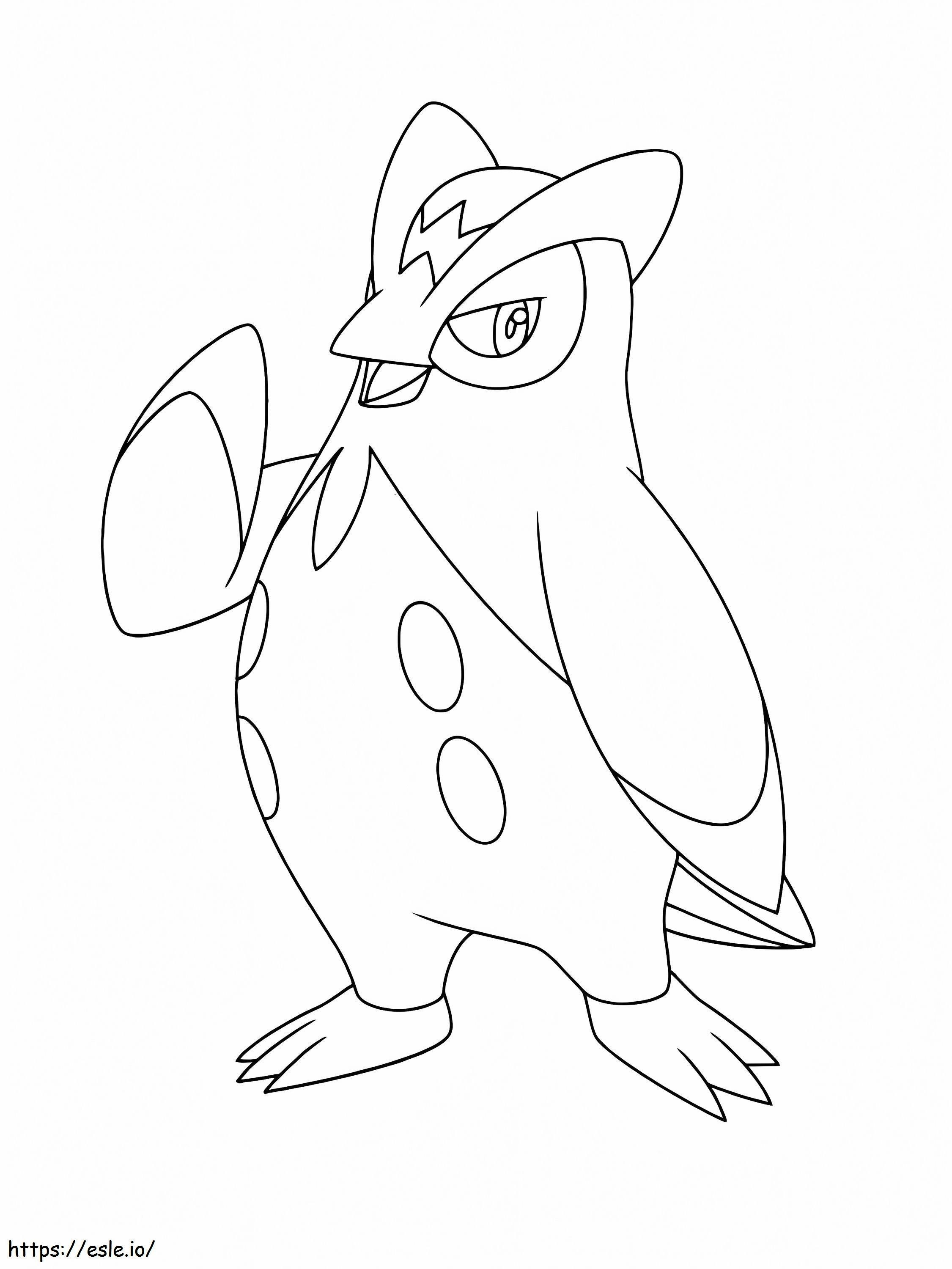 Pokemon Prinplup yang dapat dicetak Gambar Mewarnai