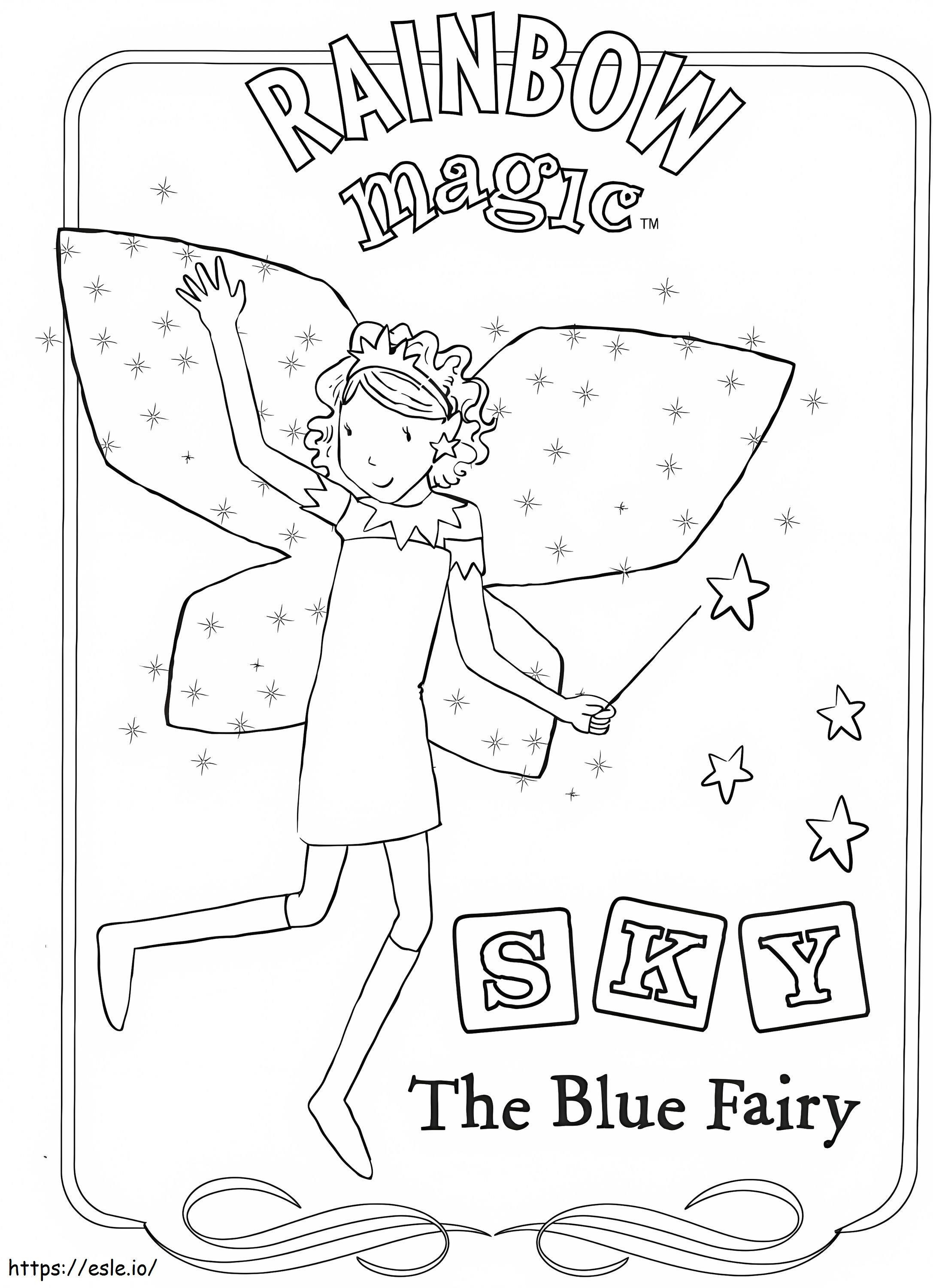 Sky The Blue Fairy coloring page