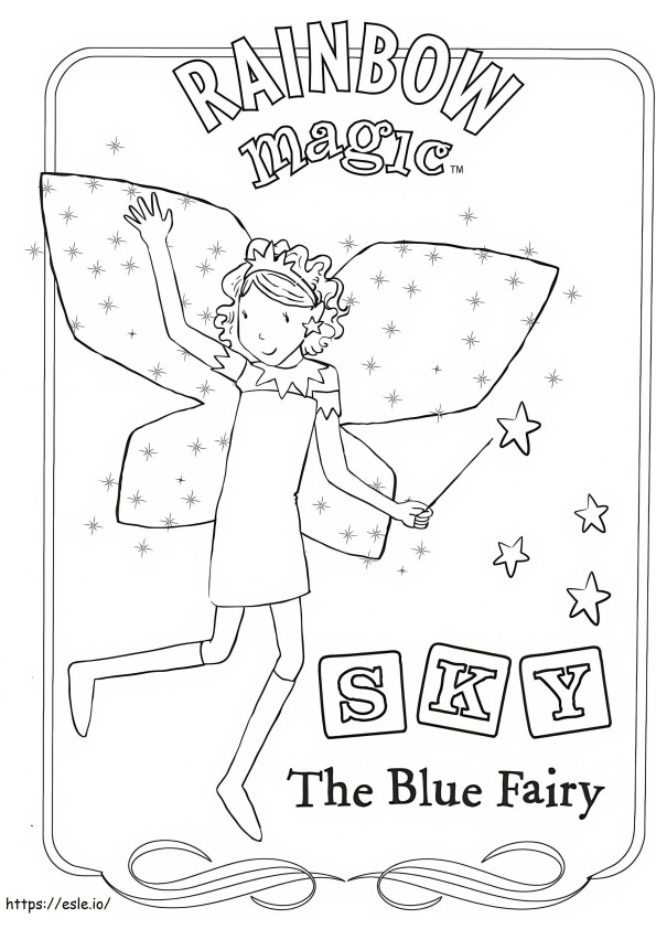 Sky The Blue Fairy coloring page