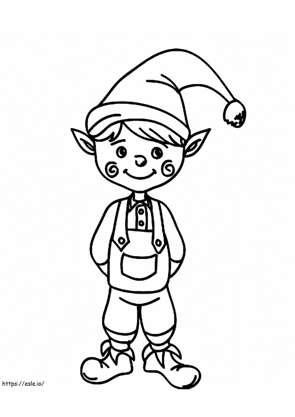 Beautiful Elf 2 coloring page