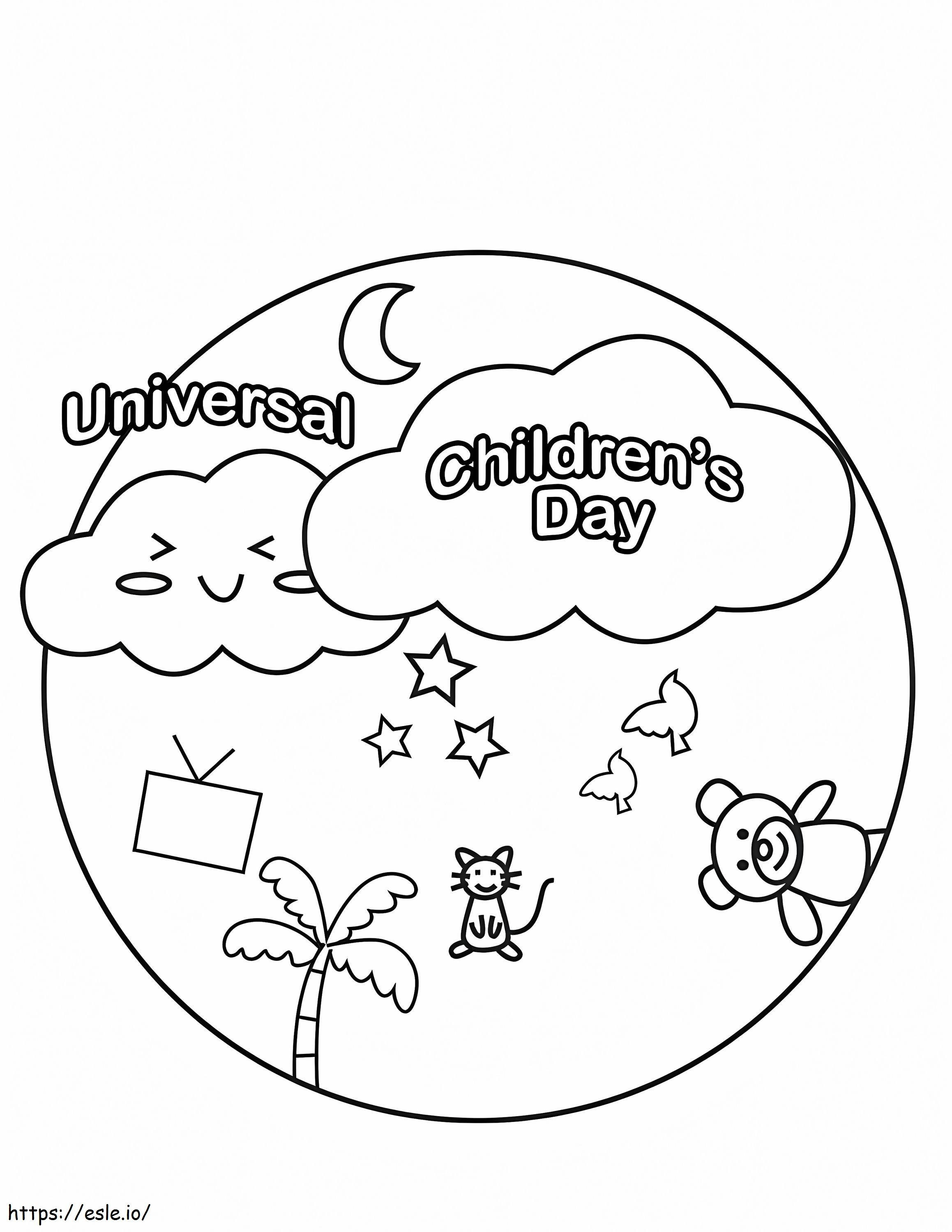 International Childrens Day coloring page