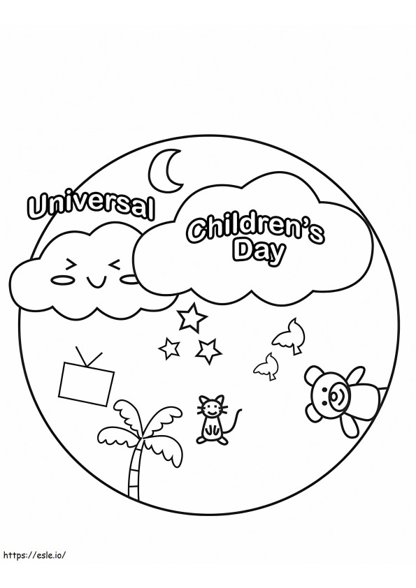International Childrens Day coloring page