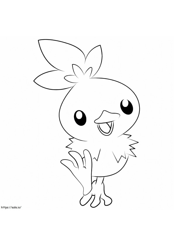Pokemon Torchic coloring page