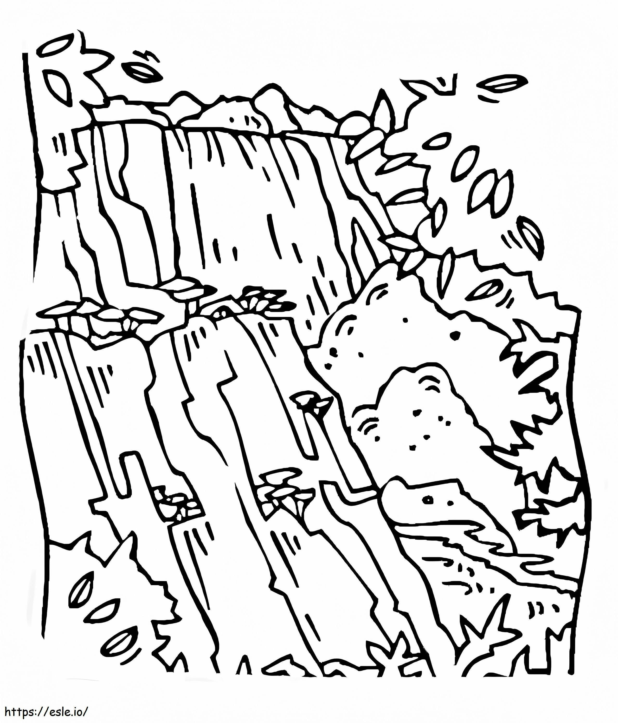 Wodospad Wiktorii kolorowanka