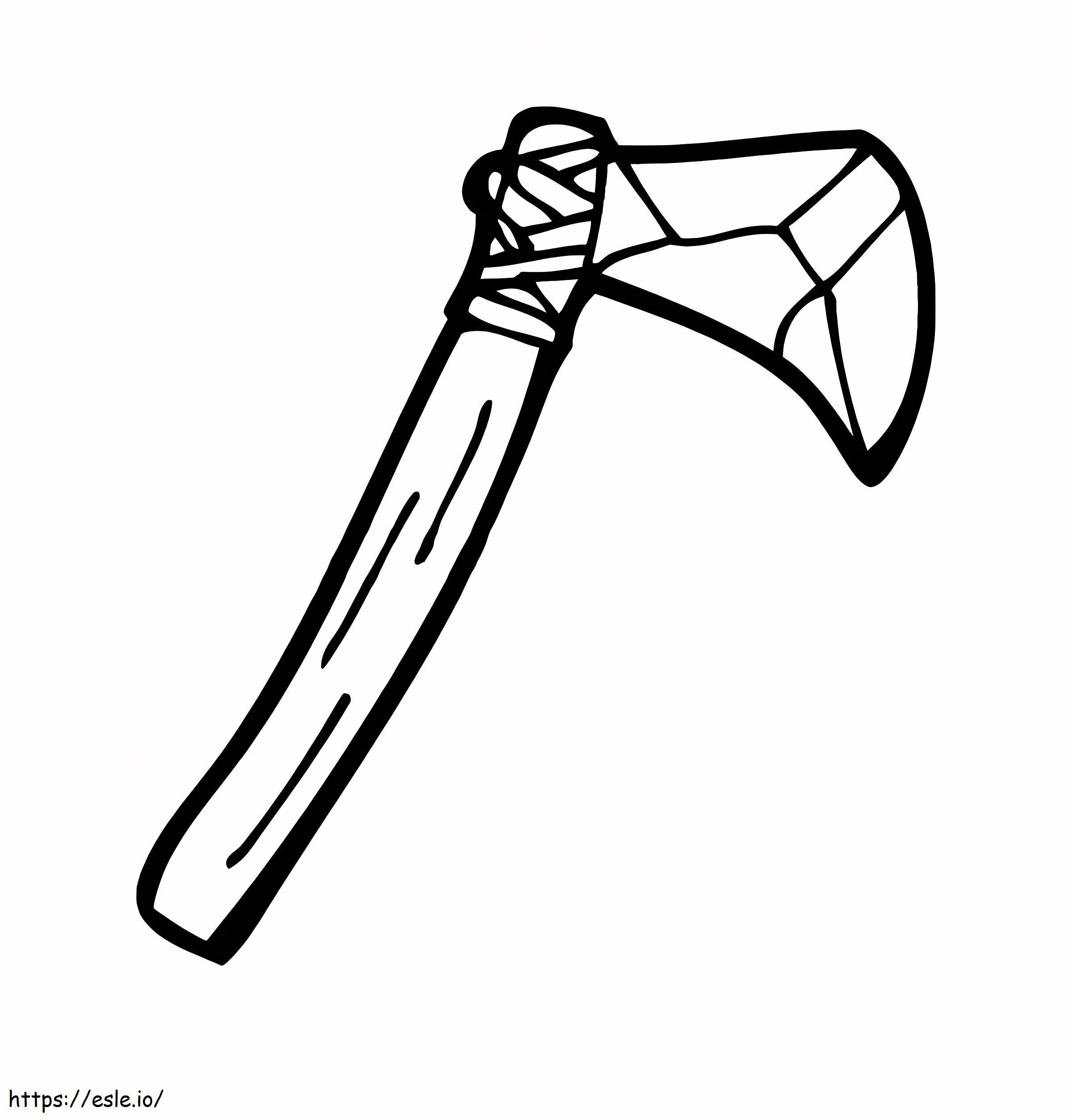 Stone Age Ax coloring page
