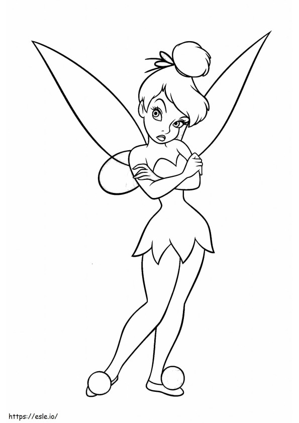 Angry Tinkerbell coloring page