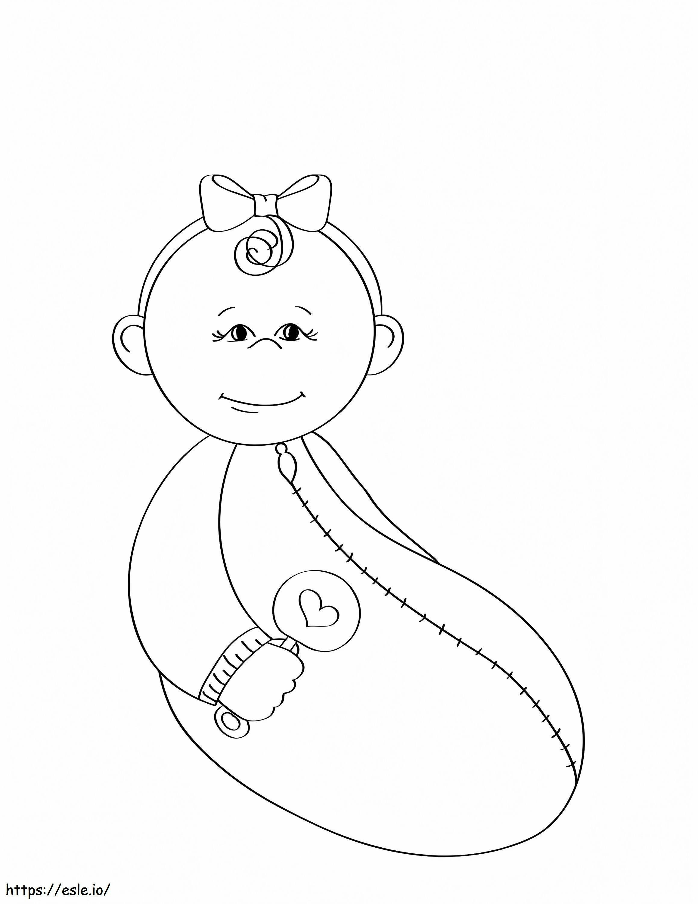 Baby Smiling coloring page