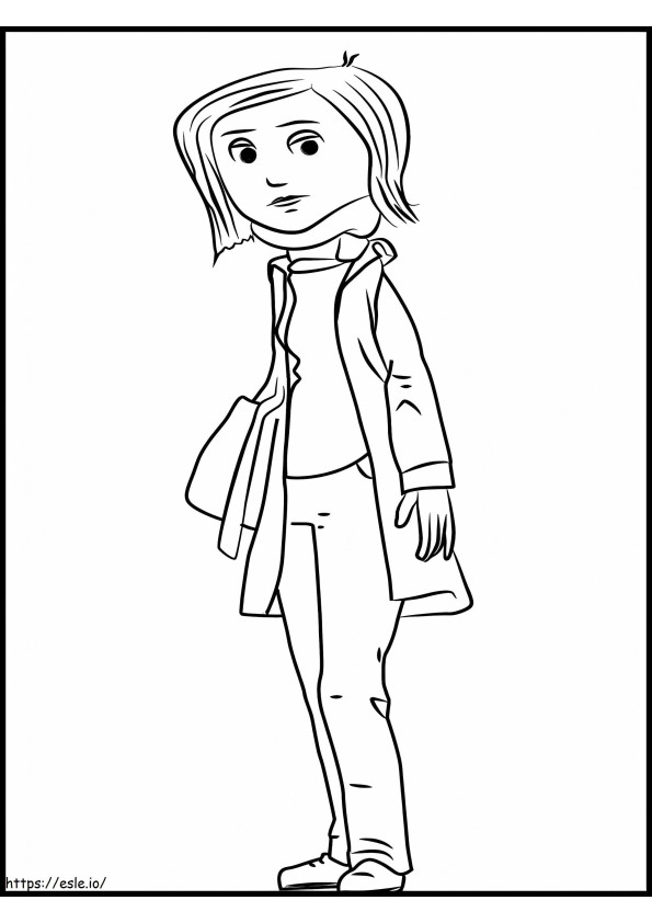 Right Coraline coloring page