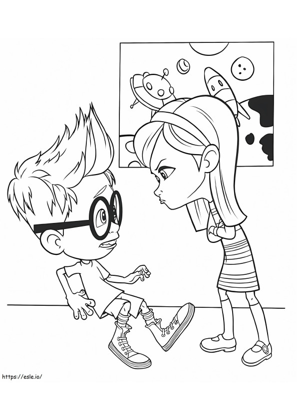 Sherman And Penny coloring page